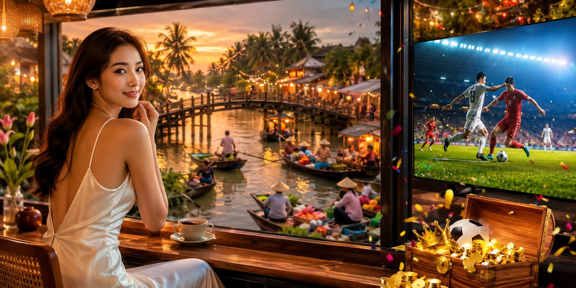 Người dùng xem bóng đá và đặt cược trực tuyến bên ly cà phê Việt Nam vùng Mekong